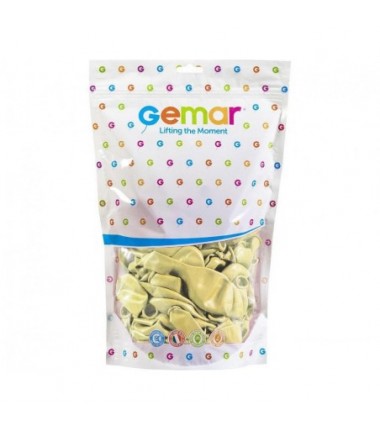 Balony Gemar 13 cm - 5" - pastelowe maślane Butter A50/103 - 100 sztuk