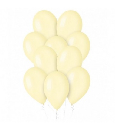Balony Gemar 33 cm -13" pastelowe maślane Butter G120/103 - 10 sztuk
