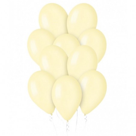 Balony Gemar 33 cm -13" pastelowe maślane Butter G120/103 - 10 sztuk