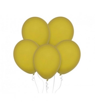 Balony Decomex 46 cm - 18" musztardowe - pastel Mustard D8-P266 - 25 sztuk