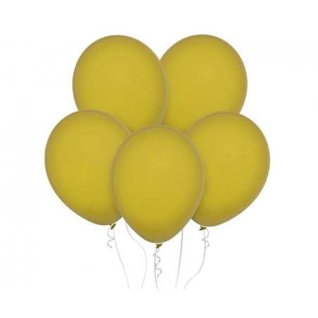 Balony Decomex 46 cm - 18" musztardowe - pastel Mustard D8-P266 - 25 sztuk