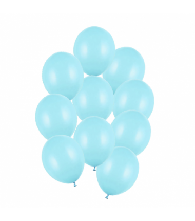 Balony Strong 27 cm jasnoniebieskie Pastel Light Blue - 10 sztuk
