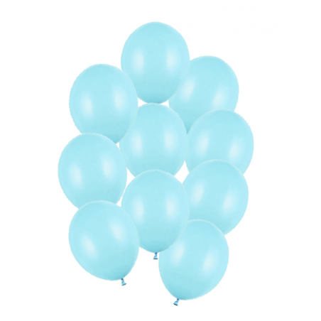 Balony Strong 27 cm jasnoniebieskie Pastel Light Blue - 10 sztuk