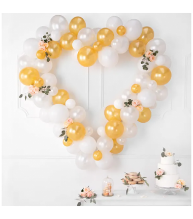 Balony Strong 27 cm białe Pastel Pure White - 10 sztuk