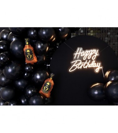 Balony Strong 27 cm czarne Pastel Black - 10 sztuk