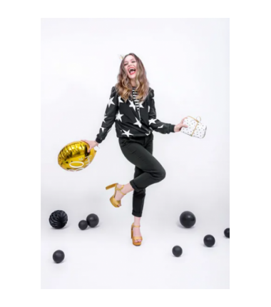 Balony Strong 27 cm czarne Pastel Black - 10 sztuk