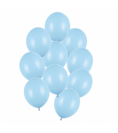 Balony Strong 27 cm błękitne Pastel Baby Blue - 10 sztuk