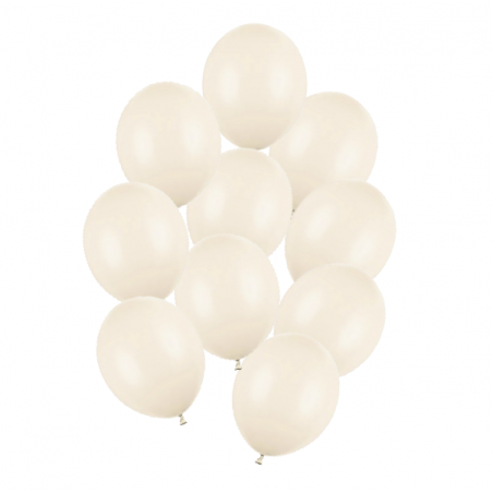 Balony Strong 27 cm alabastrowe Pastel Alabaster, Nude - 10 sztuk