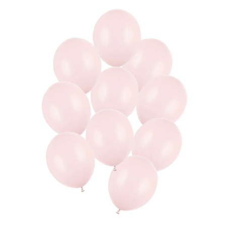 Balony Strong 27 cm jasnoróżowe Pastel Pale Pink - 10 sztuk