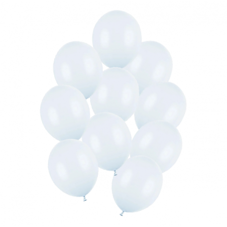 Balony Strong 27 cm mgliste niebieskie Pastel Light Misty Blue - 10 sztuk