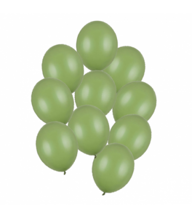 Balony Strong 27 cm oliwkowe Pastel Rosemary Green - 10 sztuk