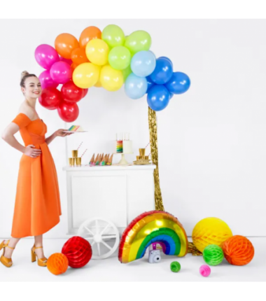 Balony Strong 27 cm makowe Pastel Poppy Red - 10 sztuk