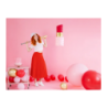 Balony Strong 27 cm makowe Pastel Poppy Red - 10 sztuk