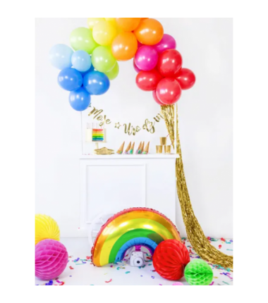 Balony Strong 27 cm makowe Pastel Poppy Red - 10 sztuk