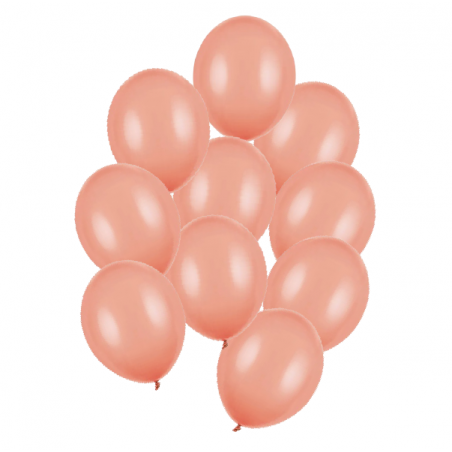 Balony Strong 27 cm brzoskwiniowe Pastel Peach - 10 sztuk