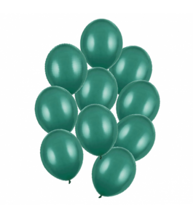 Balony Strong 27 cm butelkowa zieleń Pastel Bottle Green - 10 sztuk