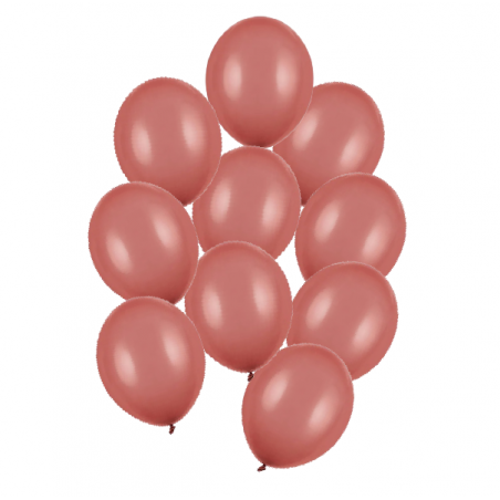 Balony Strong 27 cm burgundowe Pastel Burgundy - 10 sztuk