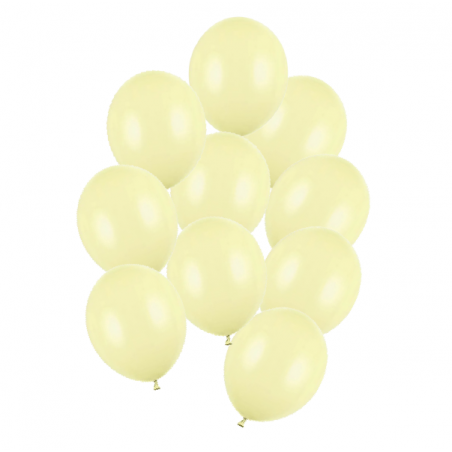 Balony Strong 27 cm jasnożółte Pastel Light Yellow - 10 sztuk