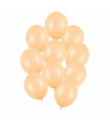 Balony Strong 27 cm brzoskwiniowe Pastel Light Peach - 10 sztuk