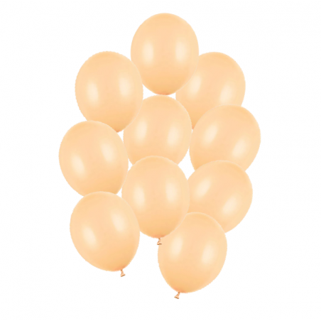 Balony Strong 27 cm brzoskwiniowe Pastel Light Peach - 10 sztuk