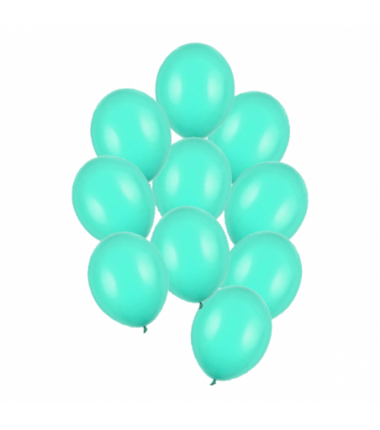 Balony Strong 27 cm miętowo-zielone Pastel Mint Green - 10 sztuk