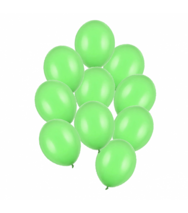 Balony Strong 27 cm jasnozielone Pastel Bright Green - 10 sztuk