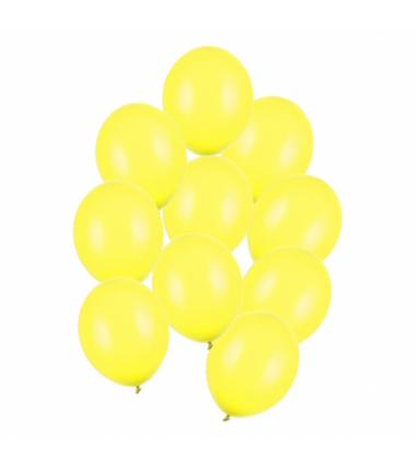 Balony Strong 27 cm cytrynowe Pastel Lemon Zest - 10 sztuk