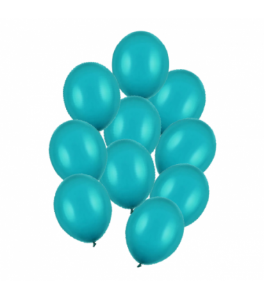 Balony Strong 27 cm niebieska laguna Pastel Lagoon Blue - 10 sztuk