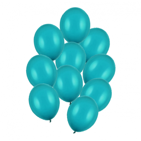 Balony Strong 27 cm niebieska laguna Pastel Lagoon Blue - 10 sztuk