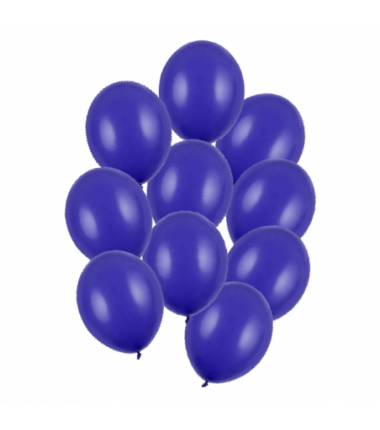 Balony Strong 27 cm ciemnoniebieskie Pastel Royal Blue - 10 sztuk