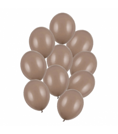 Balony Strong 27 cm kawowe Pastel Cappuccino - 10 sztuk