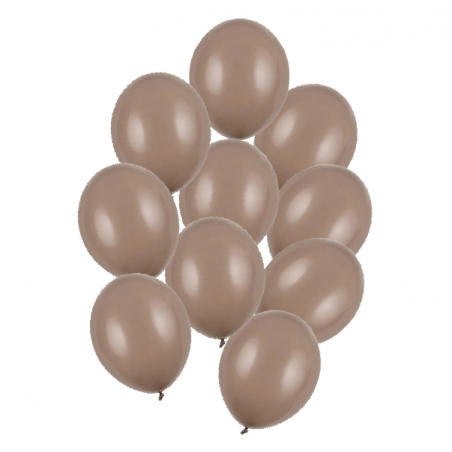 Balony Strong 27 cm kawowe Pastel Cappuccino - 10 sztuk