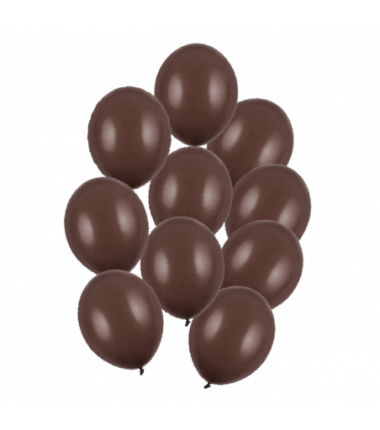 Balony Strong 27 cm kakaowe Pastel Cocoa Brown - 10 sztuk