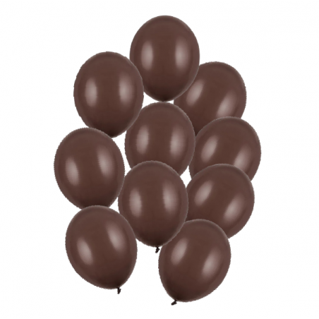 Balony Strong 27 cm kakaowe Pastel Cocoa Brown - 10 sztuk