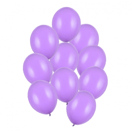 Balony Strong 27 cm lawendowe Pastel Lavender Blue - 10 sztuk