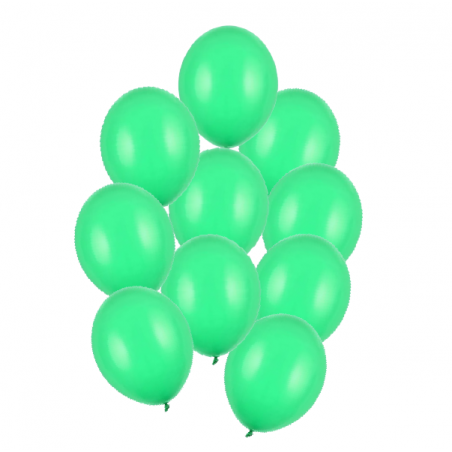 Balony Strong 27 cm zielony Pastel Green - 10 sztuk