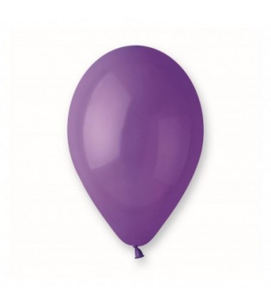 Balony Gemar 26 cm - 10" pastelowe fioletowe Purple G90/008 - 100 sztuk
