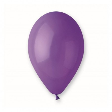Balony Gemar 26 cm - 10" pastelowe fioletowe Purple G90/008 - 100 sztuk