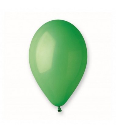 Balony Gemar 26 cm - 10" - pastelowe zielone Green G90/012 - 100 sztuk