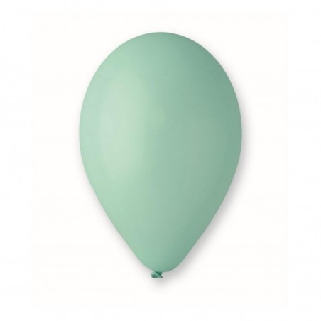 Balony Gemar 26 cm - 10" - pastelowe turkusowo-zielone (Zielony Bora) (macaron) Aquamarine G90/050 - 100 sztuk