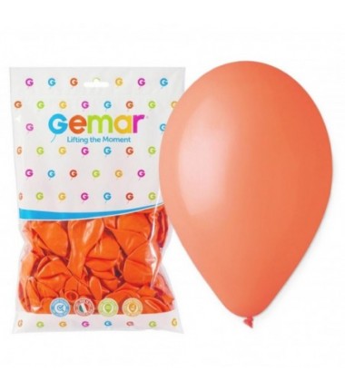 Balony Gemar 26 cm - 10" - pastelowe pomarańczowe Orange G90/004 - 100 sztuk