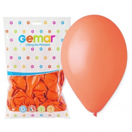 Balony Gemar 26 cm - 10" - pastelowe pomarańczowe Orange G90/004 - 100 sztuk