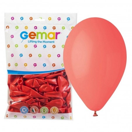 Balony Gemar 26 cm - 10" - pastelowe koralowe Corallo G90/078 - 100 sztuk