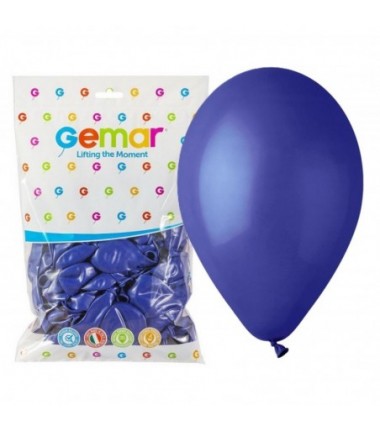 Balony Gemar 26 cm - 10" - pastelowe granatowe Blue G110/046 - 100 sztuk