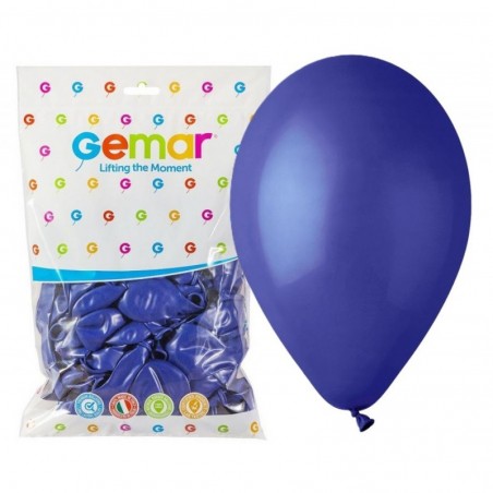 Balony Gemar 26 cm - 10" - pastelowe granatowe Blue G110/046 - 100 sztuk