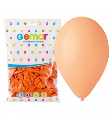 Balony Gemar 26 cm - 10" - łososiowe, brzoskwiniowe Peach G90/060 - 100 sztuk