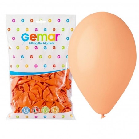 Balony Gemar 26 cm - 10" - łososiowe, brzoskwiniowe Peach G90/060 - 100 sztuk