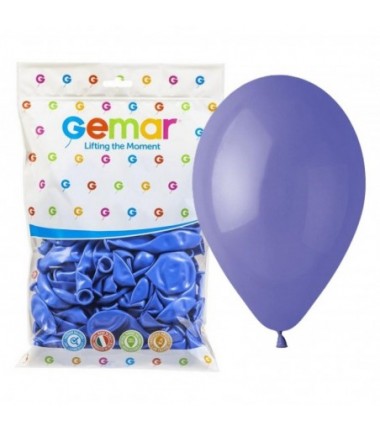 Balony Gemar 26 cm - 10" - pastelowe barwinek Periwinkle G90/075 - 100 sztuk