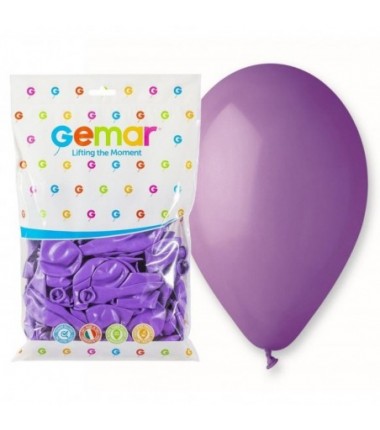 Balony Gemar 26 cm - 10" - pastelowe lawendowe Lavender G90/049 - 100 sztuk
