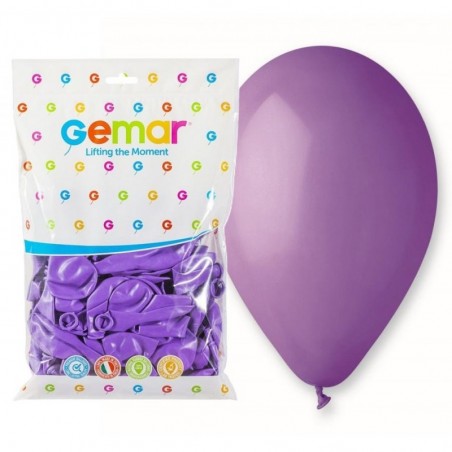 Balony Gemar 26 cm - 10" - pastelowe lawendowe Lavender G90/049 - 100 sztuk